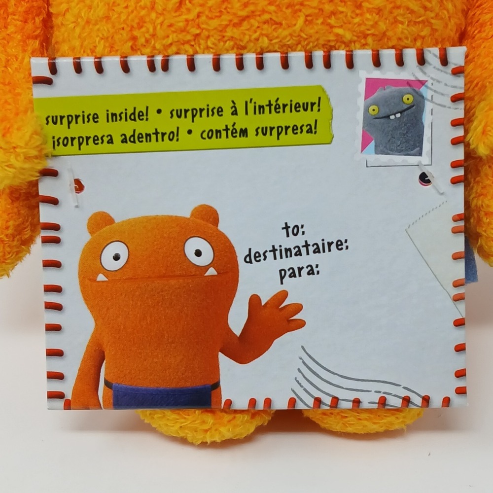UGLY DOLL Warm Wishes‎ Wage Orange 9 inch Hasbro Plush Stuffed Animal - Picture 5 of 11